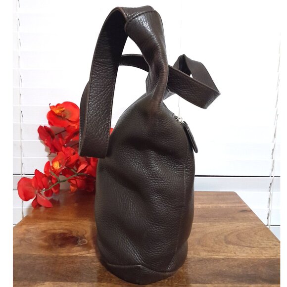 Y2k The Original The Sak Brown Pebble Leather Boho Bucket Bag - Picture 2 of 10